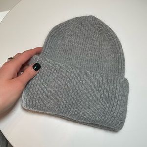 100% Cashmere beanie hat. Double layered winter hat.